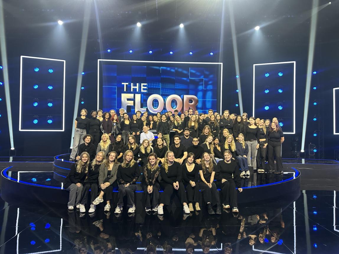 Creative Business students visit hit show The Floor UK at Media Park