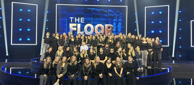 Creative Business students visit hit show The Floor UK at Media Park